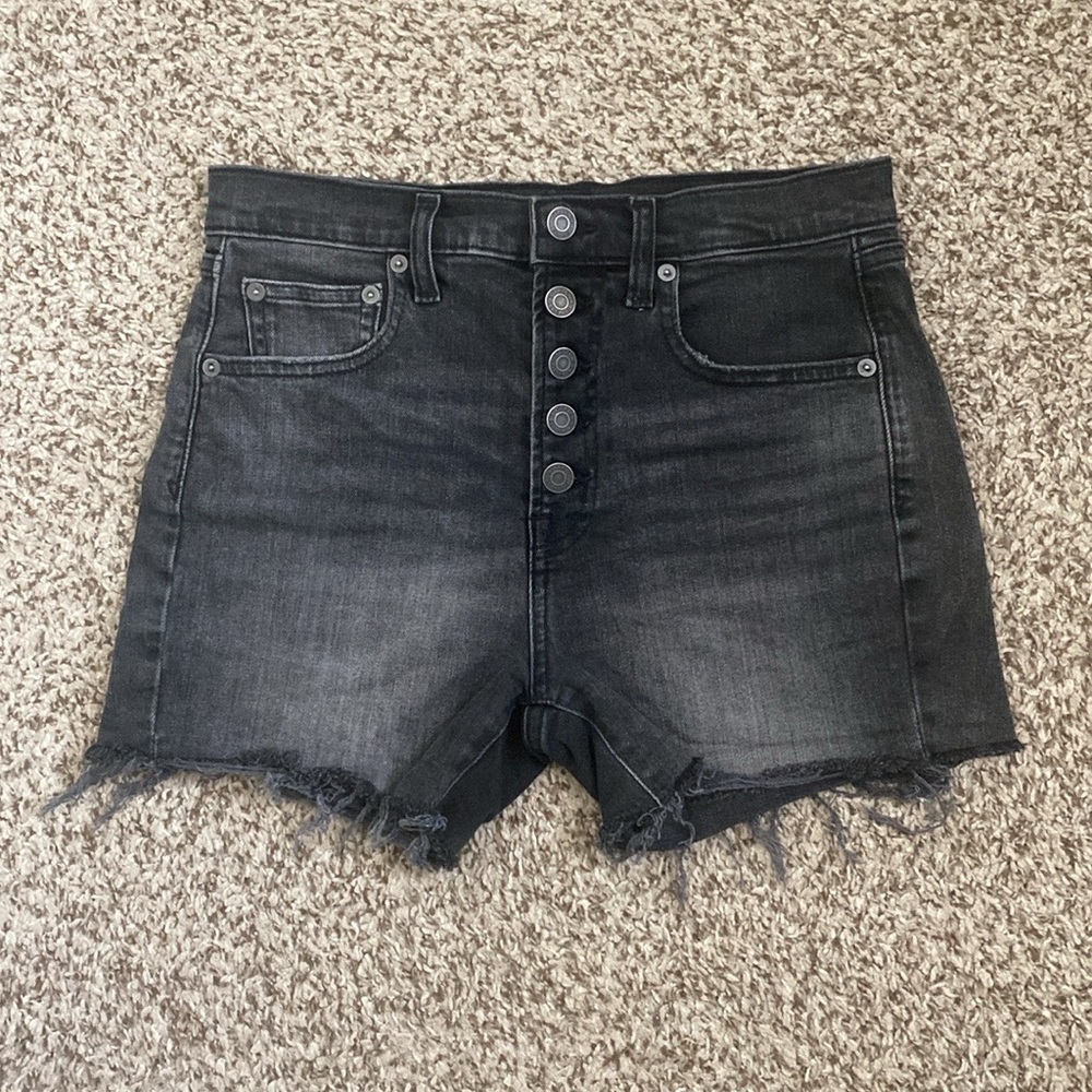 Gap Denim High Rise Button Fly 4” Shorts